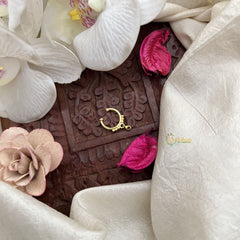 Vriksham Classic Petite Gold Nath – Delicate Septum Ring-Blue-G19817