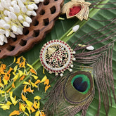 Vriksham Nataraja Gold Polish Traditional Precious Kemp Jada Billai-G20504