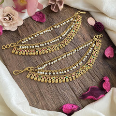 Antique Red Green Stone 3 layered Maatil-G15506