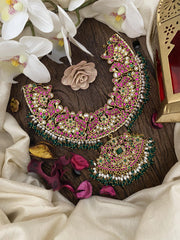 Exquisite Jadau Kundan Pendant Short Neckpiece-J2470