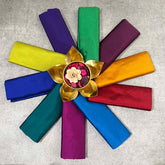 Vriksham Premium Cotton Silk Patterns Multi Color Blouse Bits-Set Of 10-VS5048