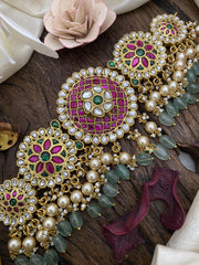 Exlusive Jadau Kundan High Neck Choker-J2496