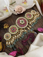 Exlusive Jadau Kundan High Neck Choker-J2496