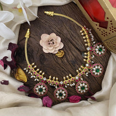 Exquisite Jadau Kundan Short Neckpiece-J2471