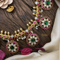 Exquisite Jadau Kundan Short Neckpiece-J2471
