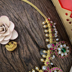 Exquisite Jadau Kundan Short Neckpiece-J2471