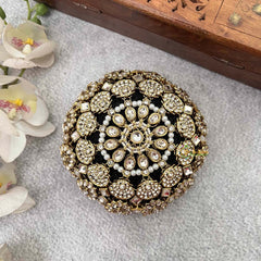 Vriksham Majestic Floral Polki With Hair Bun Cage Accessory-H1281