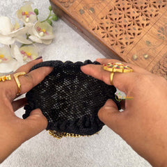 Vriksham Majestic Floral Polki With Hair Bun Cage Accessory-H1281