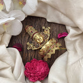 Vriksham Tirupati Balaji Idol on Pedestal Kumkum Box-Red Green-G19823