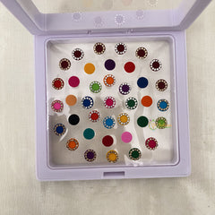 Vriksham Fancy Round Bridal Bindi Case-BB209