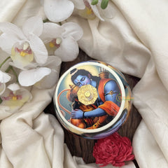 Vriksham Religious Ceramic Jar with Lord Rama and Hanuman-RG277