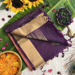 Vriksham Bronzer Color Kolam Butta Pure Soft Silk Saree-VS4851