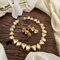 Simple Kundan Necckpiece-G13616