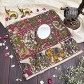 Vriksham Pink Color Kalamkari Cotton Saree With Gatti Border-VS4548