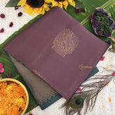 Vriksham Mulberry With Pine Color Border Pure Soft Silk Saree-VS4857