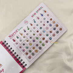 Vriksham White Stone Fancy Bindi Book-BB179