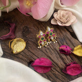 Precious Jadau Kundan Studs-White Pink-GJ2408