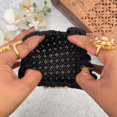 Vriksham Pristine White 3D Floral Hair Bun Cover With Hair Bun Cage Accessory-H1284