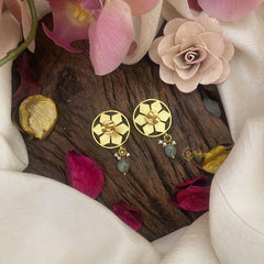 Floral Jadau Kundan Stud-J2430