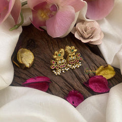 Designer Peacock Jadau Kundan Earring-J2433