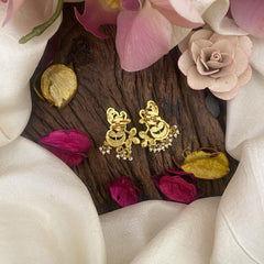 Designer Peacock Jadau Kundan Earring-J2433