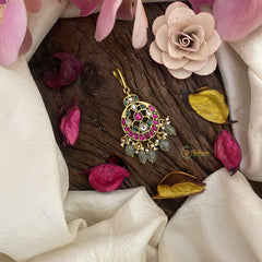 Exquisite Jadau Kundan Short Maang Tikka-J2463