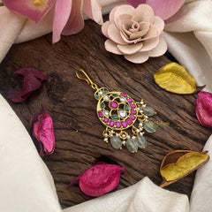 Exquisite Jadau Kundan Short Maang Tikka-J2463