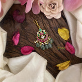 Jadau Kundan Half Moon Short Maang Tikka-J2464