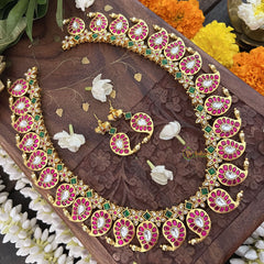 Vriksham Bridal Maanga Style Pendant Kundan Jadau Neckpiece-J3392