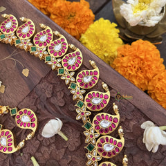Vriksham Bridal Maanga Style Pendant Kundan Jadau Neckpiece-J3392