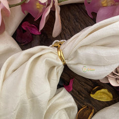 Precious Floral Jadau Kundan Finger Ring-J2552