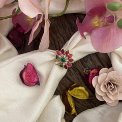 Precious Jadau Kundan Finger Ring-J2526