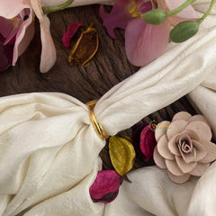 Premium Peacock Jadau Kundan Finger Ring-Green-J2549