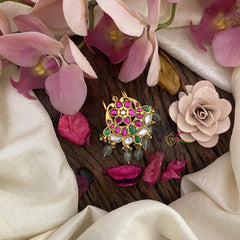 Half Moon Jadau Kundan Juda Pin-Jada Billai-J2460