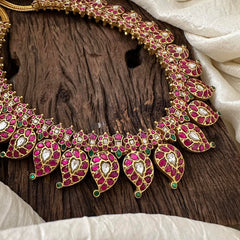 Premium Jadau Kundan Manga Neckpiece- J2064