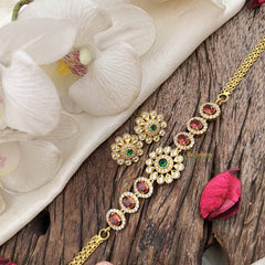 Elegant Floral Choker Short Neckpiece -G12161