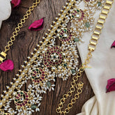 Vriksham Designer Half Moon Style Guttapusalu Hip Chain-Rice Pearl-G20515