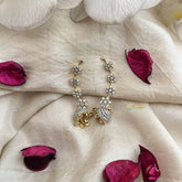 Vriksham Elegant 3 Floral Vine AD Climber-Silver Statement EarCuff Jhumka Earrings-G20517