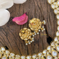 Vriksham Premium Tear Drop With Leaf Short Neckpiece-G16835