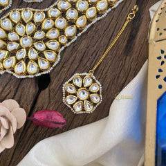 Vriksham Floral Kundan Choker With Mang Tikka-G16833