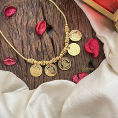 Vriksham Traditional Gold Plated Lakshmi Coin Necklace-G19898