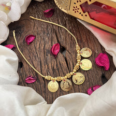Vriksham Traditional Gold Plated Lakshmi Coin Necklace-G19898