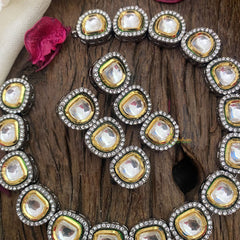 Vriksham Victorian Mossanite Kundan Neckpiece-G16849