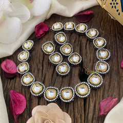 Vriksham Victorian Mossanite Kundan Neckpiece-G16849