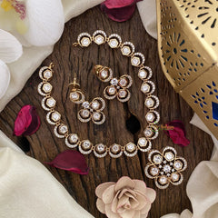 Vriksham Floral Pendant Kundan Neckpiece-G16827