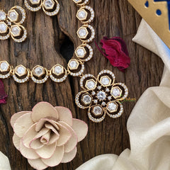 Vriksham Floral Pendant Kundan Neckpiece-G16827