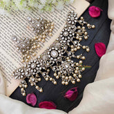 Unique Victorian Diamond White Neckpiece-VV1870