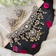 Unique Victorian Diamond White Neckpiece-VV1870