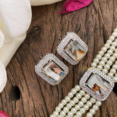 Vriksham Victorian With Kundan 5 Layer Pearl Choker-G16848