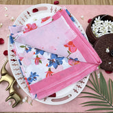 Vriksham White With Floral Printed Cotton Mulmul Saree-VS4620